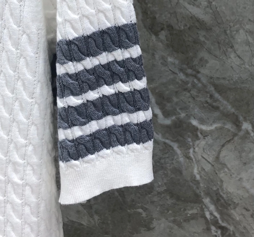 톰브라운 코튼 사선 케이블 니트 숏슬리브 폴로 반팔티 레플리카 미러급 SA급 S급 고퀄리티 카라티 최상급 하이엔드 - best [남성] 26