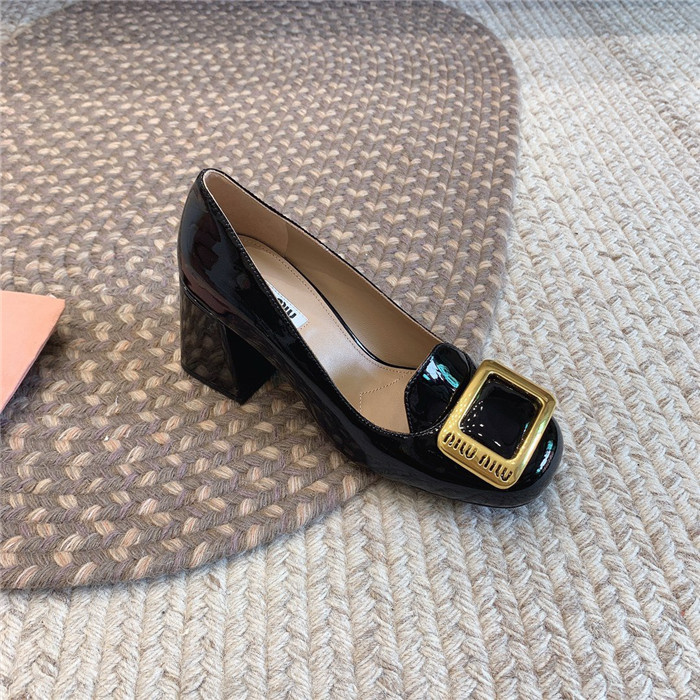 미우미우 레플리카 페이던트 레더 펌프스 구두 (굽7.5CM) M32010 5