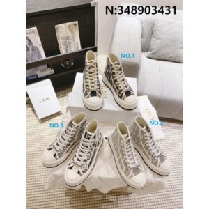 디올 오블리크 자수 하이탑 스니커즈 3종 레플리카 미러급 SA급 S급 고퀄리티 신발  [여성] - best