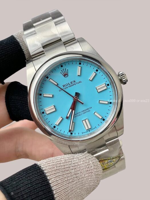 로렉스 오이스터 페페추얼 블루 다이얼 시계 레플리카 미러급 SA급 S급 고퀄리티 최상급 하이엔드 워치 [남성여성공용] - best 2