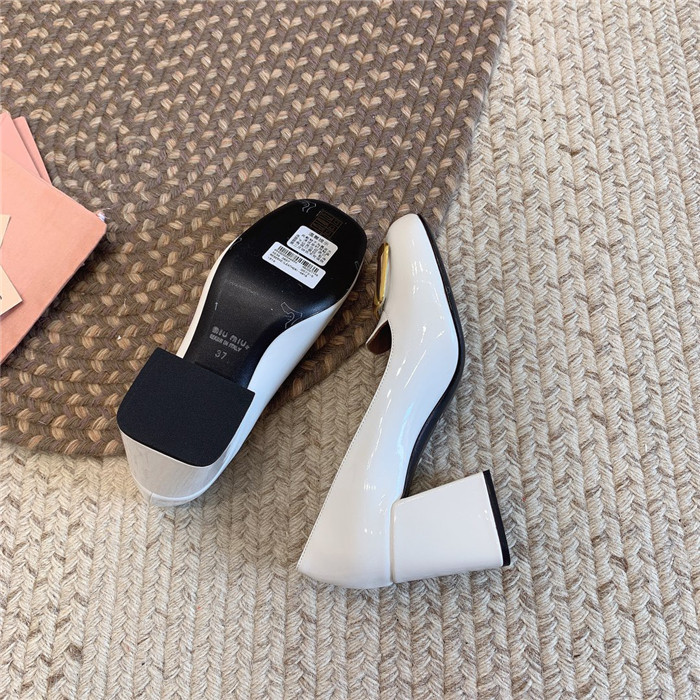 미우미우 레플리카 페이던트 레더 펌프스 구두 (굽7.5CM) M32010 17