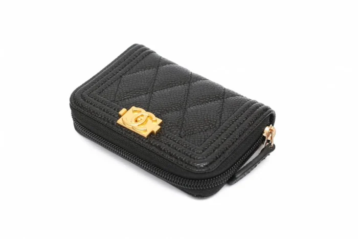 샤넬 보이 카드지갑 지퍼돌이 캐비어 지갑 레플리카 미러급 SA급 S급 고퀄리티  [여성] - best 5