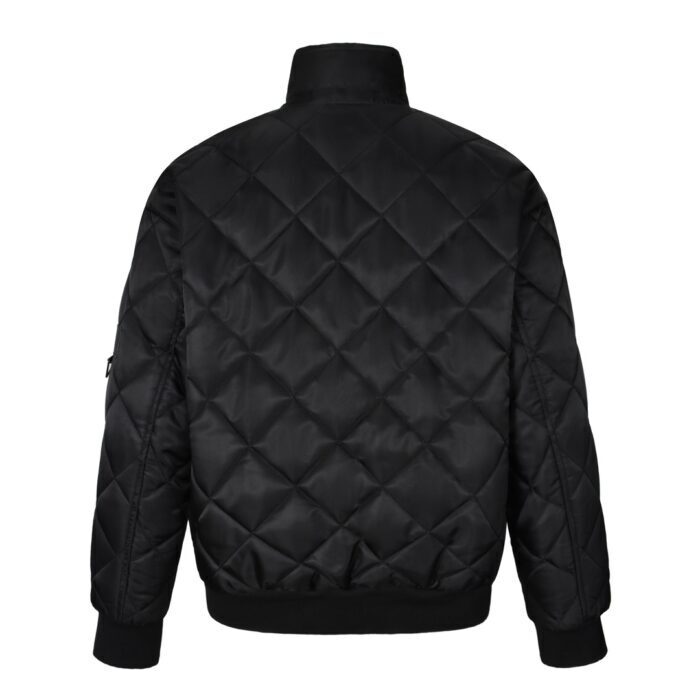 프라다 세모 로고 퀼팅 지퍼 코튼 자켓 블랙 레플리카 미러급 SA급 S급 고퀄리티 하이엔드 최상급 의류 [남성여성공용] - best 4