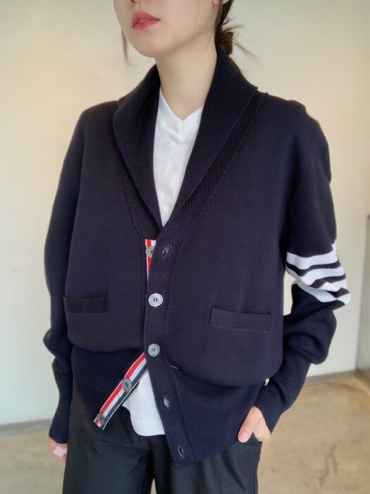 톰브라운 사선 메리노울 숄카라 가디건 레플리카 미러급 SA급 S급 고퀄리티 하이엔드 최상급 의류 [여성] - thebest 18