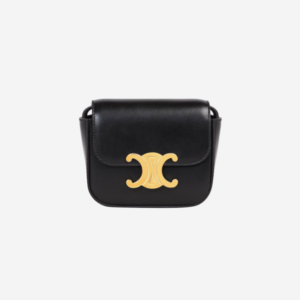 셀린느 레플리카 블랙 샤이니 카프스킨 트리오페 미니 클로드 백 10I513DPV-38NO