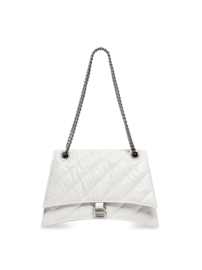 발렌시아가 레플리카 퀼트 크러쉬 미디움 체인백 옵틱 화이트 2