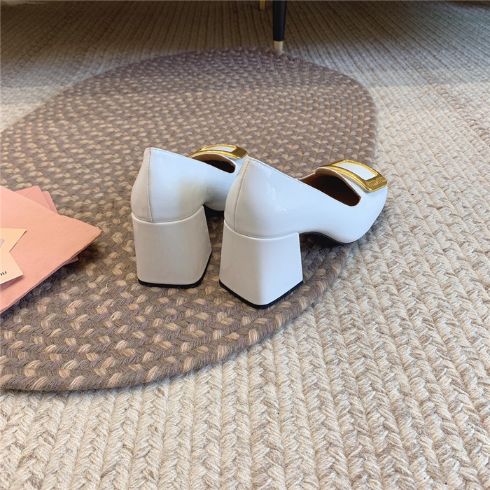 미우미우 레플리카 페이던트 레더 펌프스 구두 (굽7.5CM) M32010 13