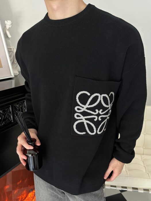 로에베 스웨터 - 코튼 & 비스코스 (블랙,화이트) 레플리카 미러급 SA급 S급 고퀄리티 하이엔드 최상급 의류 [남성여성공용] - best 4