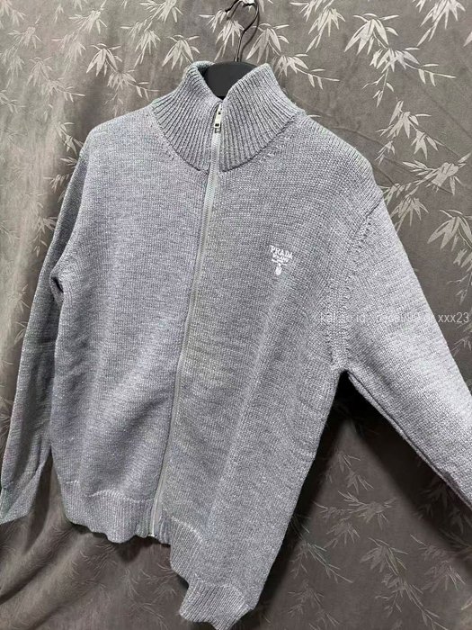 2026.02.18_[남ㅇㅇ 고객님 주문제품 검수사진] 프라다 로고 캐시미어 니트 집업 자켓 레플리카 미러급 SA급 S급 고퀄리티 하이엔드 최상급 이미테이션  3