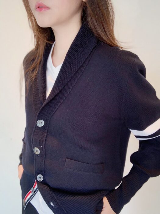 톰브라운 사선 메리노울 숄카라 가디건 레플리카 미러급 SA급 S급 고퀄리티 하이엔드 최상급 의류 [여성] - thebest 20