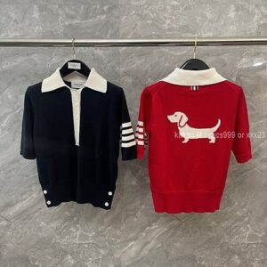 톰브라운 반팔 카라 니트티 (2 color) 레플리카 미러급 SA급 S급 고퀄리티 의류 [여성] 최상급 하이엔드 - best