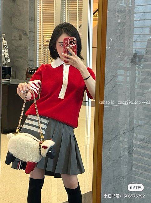 톰브라운 반팔 카라 니트티 (2 color) 레플리카 미러급 SA급 S급 고퀄리티 의류 [여성] 최상급 하이엔드 - best 3