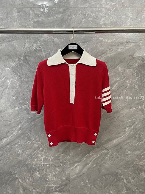톰브라운 반팔 카라 니트티 (2 color) 레플리카 미러급 SA급 S급 고퀄리티 의류 [여성] 최상급 하이엔드 - best 6
