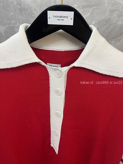 톰브라운 반팔 카라 니트티 (2 color) 레플리카 미러급 SA급 S급 고퀄리티 의류 [여성] 최상급 하이엔드 - best 7