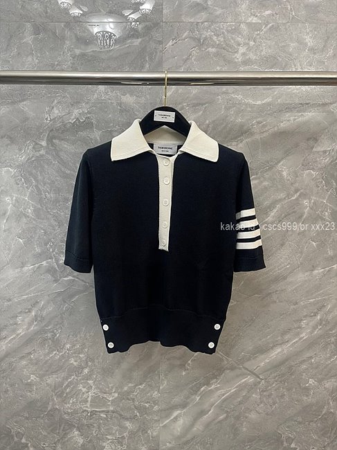 톰브라운 반팔 카라 니트티 (2 color) 레플리카 미러급 SA급 S급 고퀄리티 의류 [여성] 최상급 하이엔드 - best 15