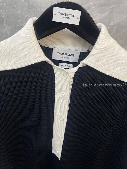 톰브라운 반팔 카라 니트티 (2 color) 레플리카 미러급 SA급 S급 고퀄리티 의류 [여성] 최상급 하이엔드 - best 16