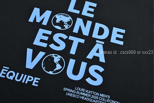 루이비통 반팔 라운드 티셔츠 (2 color) 레플리카 미러급 SA급 S급 고퀄리티 의류 [남성여성공용] - best 14