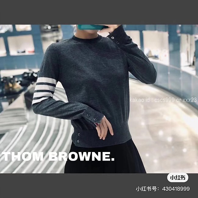 톰브라운 긴팔 라운드 니트 레플리카 미러급 SA급 S급 고퀄리티 의류 [남성여성공용] 최상급 하이엔드 - best 5