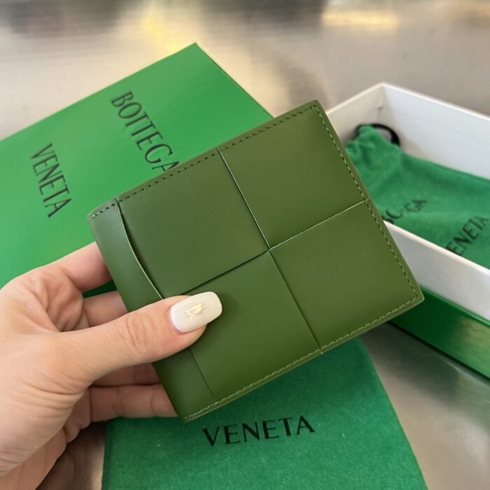 보테가베네타 인트레치아토 단색 반지갑 그린 649603 레플리카 미러급 SA급 S급 고퀄리티 최상급 하이엔드 지갑 [남성여성공용] - best
