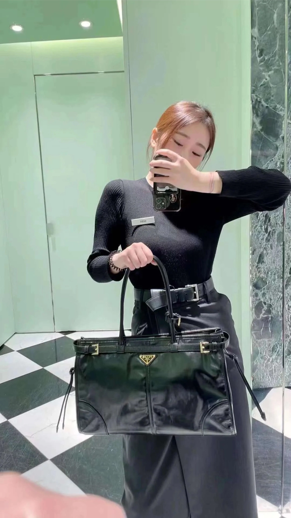 프라다 라지 가죽 핸드백 레플리카 미러급 SA급 S급 고퀄리티 가방 크로스백 토트백 best  [남성여성공용] 10