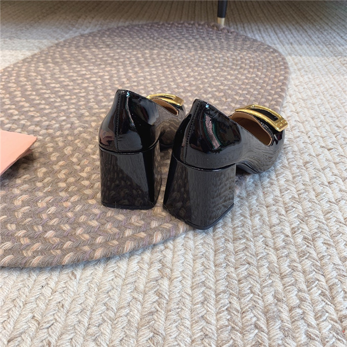 미우미우 레플리카 페이던트 레더 펌프스 구두 (굽7.5CM) M32010 4