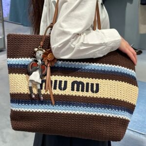 미우미우 라피아 효과 우븐 토트백 MIU-5BG228 (4 color) 레플리카 미러급 SA급 S급 고퀄리티 최상급 하이엔드 가방 [여성] - best