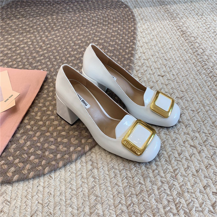 미우미우 레플리카 페이던트 레더 펌프스 구두 (굽7.5CM) M32010 10