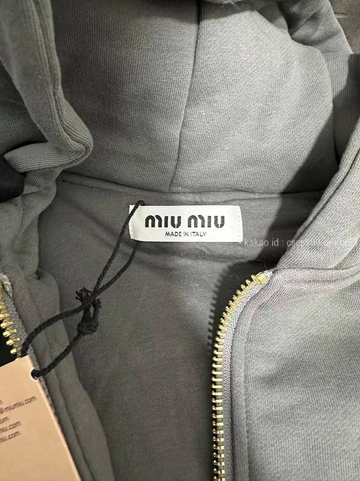 2026.02.10_[김ㅇㅇ 고객님 주문제품 검수사진] 미우미우 후드 집업 레플리카 미러급 SA급 S급 고퀄리티 하이엔드 최상급 이미테이션  8