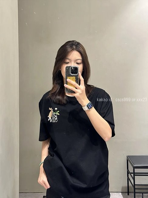 로에베 (2 color) 반팔 라운드티셔츠 레플리카 미러급 SA급 S급 고퀄리티 하이엔드 최상급 의류 [남성여성공용] - best 2