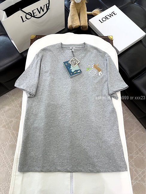 로에베 (2 color) 반팔 라운드티셔츠 레플리카 미러급 SA급 S급 고퀄리티 하이엔드 최상급 의류 [남성여성공용] - best 10