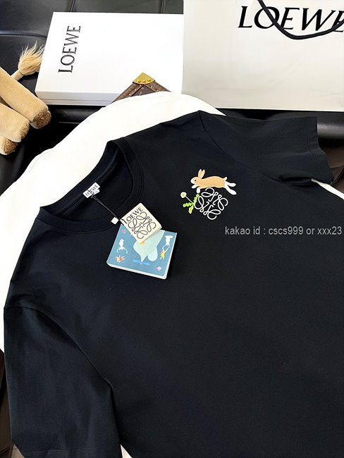 로에베 (2 color) 반팔 라운드티셔츠 레플리카 미러급 SA급 S급 고퀄리티 하이엔드 최상급 의류 [남성여성공용] - best 21