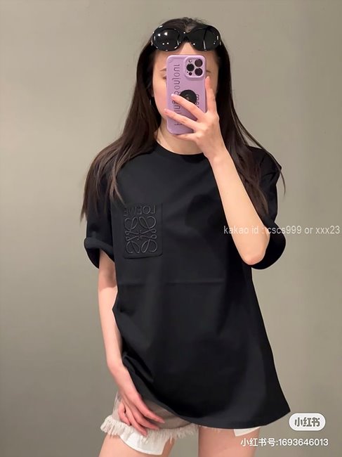 로에베 (2 color) 반팔 라운드티셔츠 레플리카 미러급 SA급 S급 고퀄리티 하이엔드 최상급 셀럽 의류 [남성여성공용] - best 2