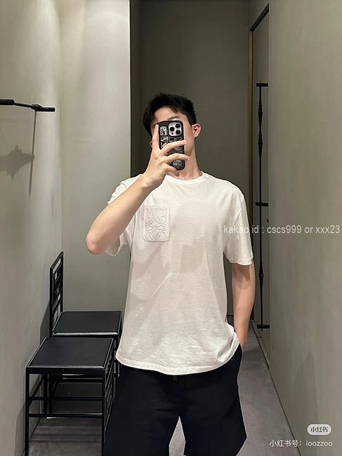 로에베 (2 color) 반팔 라운드티셔츠 레플리카 미러급 SA급 S급 고퀄리티 하이엔드 최상급 셀럽 의류 [남성여성공용] - best 5