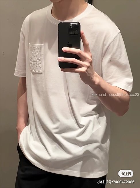 로에베 (2 color) 반팔 라운드티셔츠 레플리카 미러급 SA급 S급 고퀄리티 하이엔드 최상급 셀럽 의류 [남성여성공용] - best 9