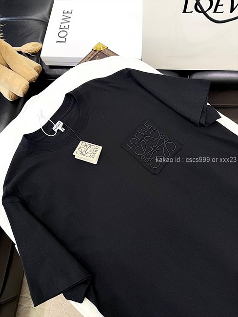 로에베 (2 color) 반팔 라운드티셔츠 레플리카 미러급 SA급 S급 고퀄리티 하이엔드 최상급 셀럽 의류 [남성여성공용] - best 13