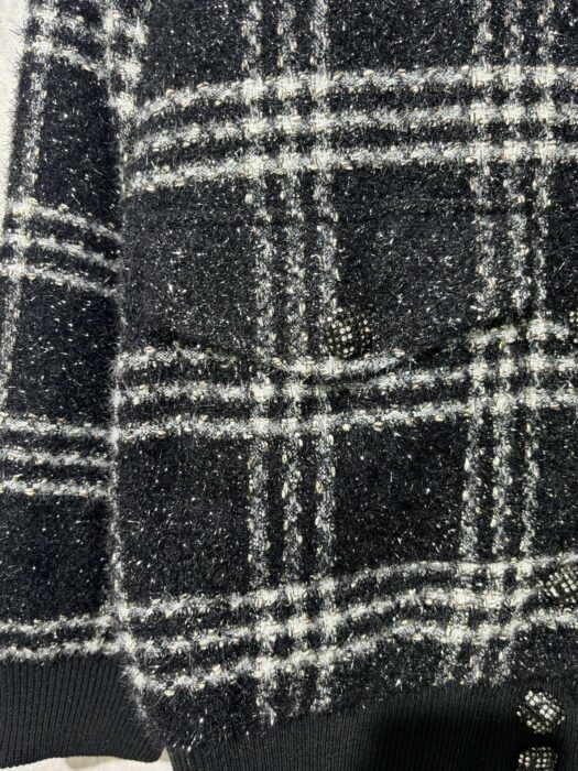 샤넬 체크 카라넥 자켓 블랙 레플리카 미러급 SA급 S급 고퀄리티 하이엔드 최상급 의류 [남성여성공용] - thebest 12