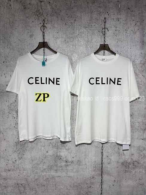 셀린느 반팔 라운드 티셔츠 레플리카 미러급 SA급 S급 고퀄리티 의류 [남성여성공용] - best