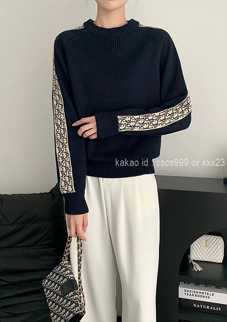 디올 긴팔 라운드 니트 레플리카 미러급 SA급 S급 고퀄리티 의류 [남성여성공용] - best 3