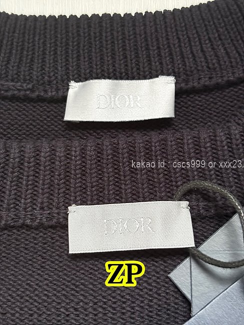 디올 긴팔 라운드 니트 레플리카 미러급 SA급 S급 고퀄리티 의류 [남성여성공용] - best 17