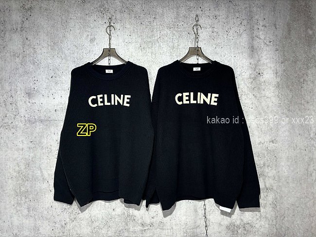 셀린느 긴팔 라운드 니트 레플리카 미러급 SA급 S급 고퀄리티 의류 [남성여성공용] - best 25