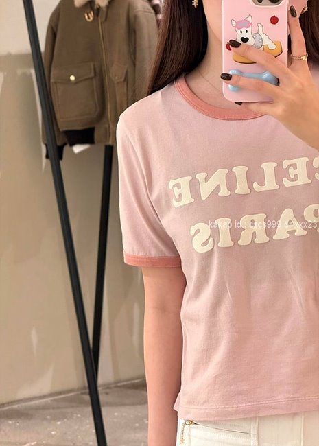 셀린느 반팔 라운드 티셔츠 레플리카 미러급 SA급 S급 고퀄리티 의류 [여성] - best 3