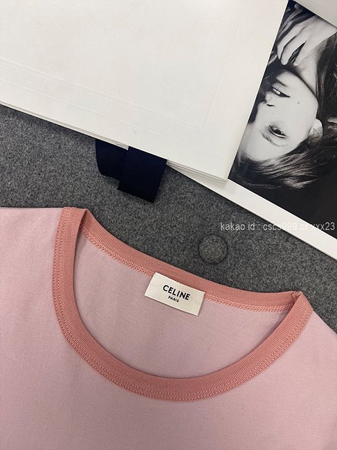 셀린느 반팔 라운드 티셔츠 레플리카 미러급 SA급 S급 고퀄리티 의류 [여성] - best 10