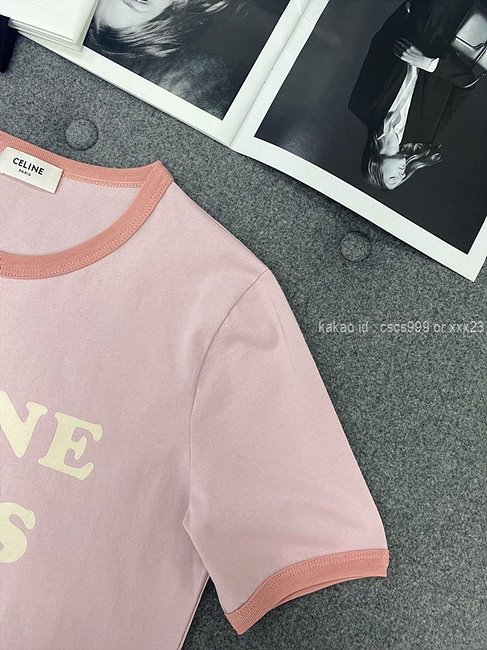 셀린느 반팔 라운드 티셔츠 레플리카 미러급 SA급 S급 고퀄리티 의류 [여성] - best 12