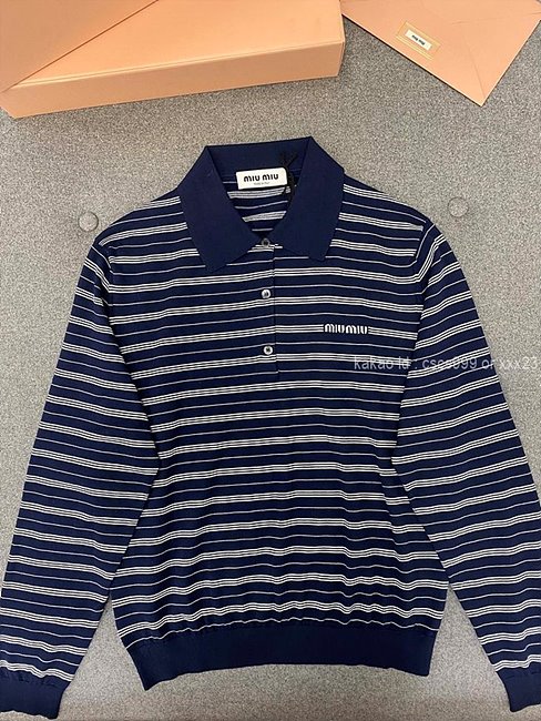 미우미우 긴팔 카라 니트 레플리카 미러급 SA급 S급 고퀄리티 의류 [여성] - best 5