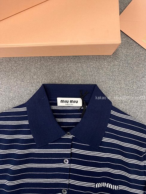 미우미우 긴팔 카라 니트 레플리카 미러급 SA급 S급 고퀄리티 의류 [여성] - best 9