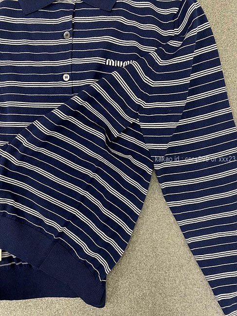 미우미우 긴팔 카라 니트 레플리카 미러급 SA급 S급 고퀄리티 의류 [여성] - best 13