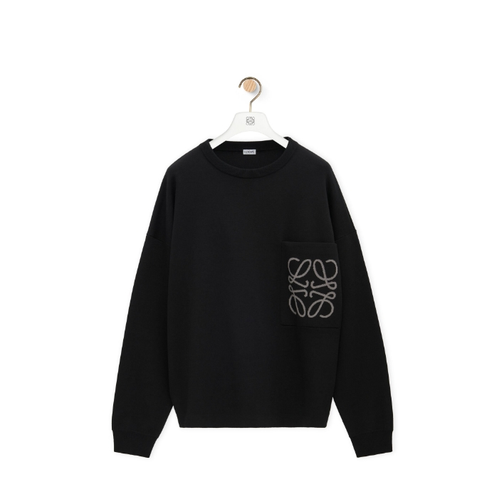 로에베 스웨터 - 코튼 & 비스코스 (블랙,화이트) 레플리카 미러급 SA급 S급 고퀄리티 하이엔드 최상급 의류 [남성여성공용] - best 2