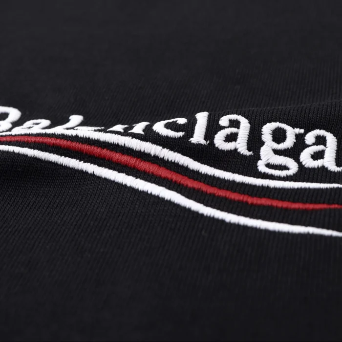 발렌시아가 웨이브 로고 오버핏 티셔츠 더스티 블랙 레플리카 미러급 SA급 S급 고퀄리티 반팔 라운드 [남성여성공용] 최상급 하이엔드 - best 7