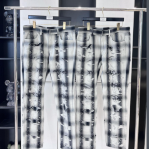 (VG) 지방시 레플리카 체크무늬 디스트럭션 팬츠