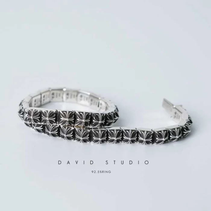 크롬하츠 제로 피라미드 스터드 팔찌 레플리카 미러급 SA급 S급 고퀄리티 [남성여성공용] 최상급 하이엔드 - best 5